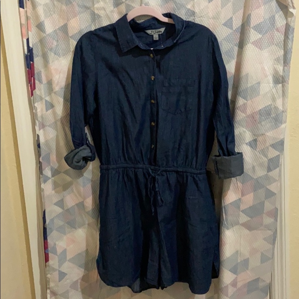 Denim romper
